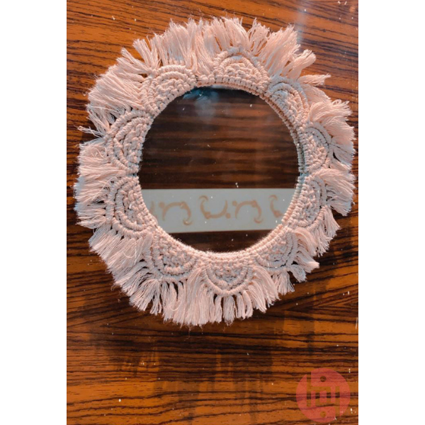 Boho Macrame Mirror